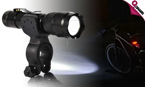 LED Flashlight + Bike Clamp!